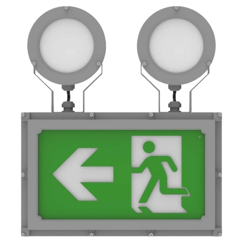 Hazardous Location Emergency Light - detailed view 2 showing explosion proof construction for C1D2, Industrial applications