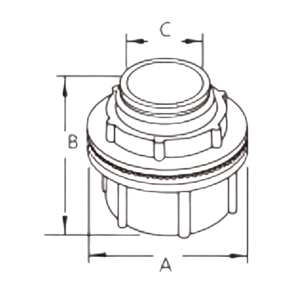 Moyeux de conduit étanches ST et STG - Industrial Explosion Proof Lighting Moyeux de conduit étanches ST et STG - detailed view 4 showing explosion proof construction for C1D2, C2D1 applications