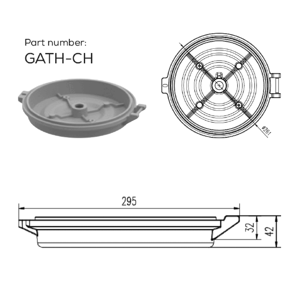 GATH Retrofit Adapter - Hazardous Location Fixture Conversion - C1D2 - Industrial Explosion Proof Lighting GATH Retrofit Adapter - Hazardous Location Fixture Conversion - C1D2 - detailed view 3 showing explosion proof construction for C1D2, Industrial applications