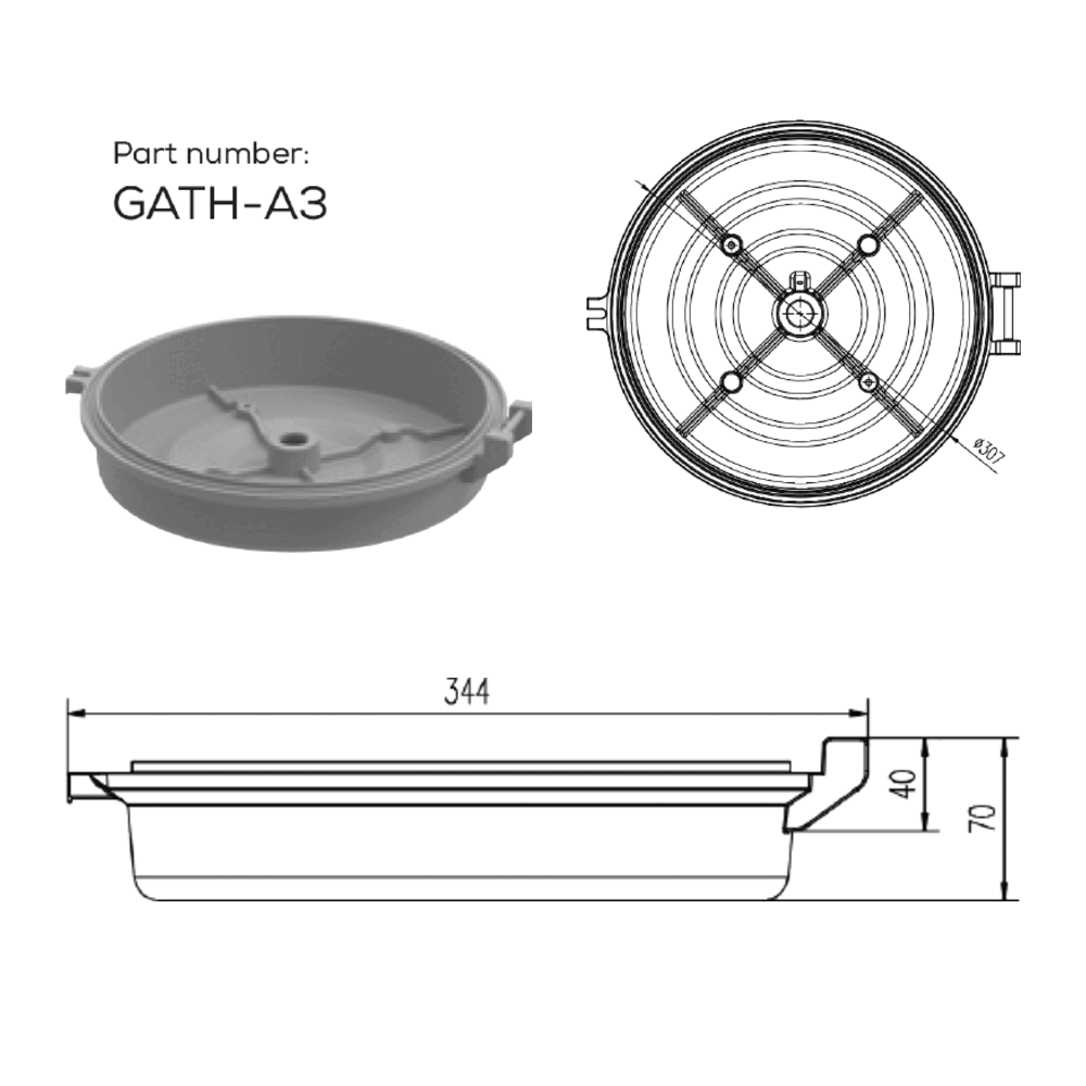 GATH Retrofit Adapter - Hazardous Location Fixture Conversion - C1D2 - Industrial Explosion Proof Lighting GATH Retrofit Adapter - Hazardous Location Fixture Conversion - C1D2 - detailed view 4 showing explosion proof construction for C1D2, Industrial applications