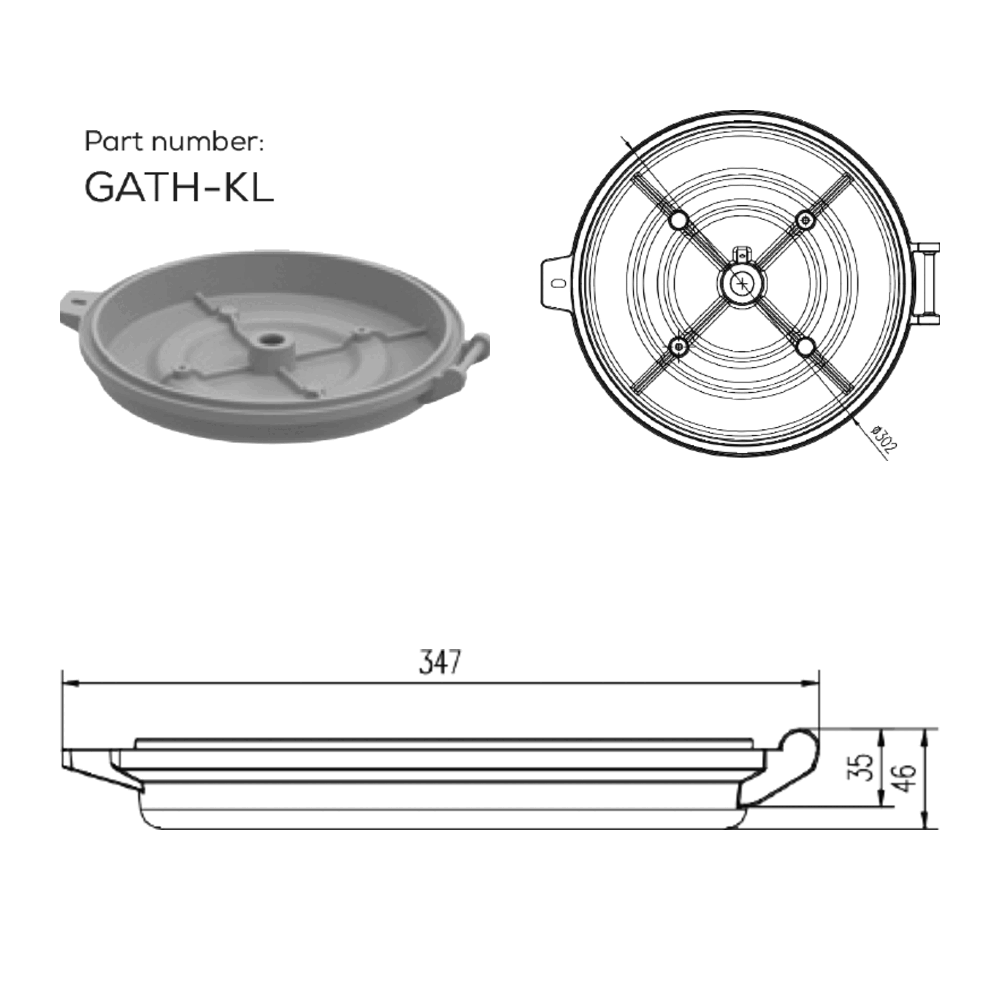 GATH Retrofit Adapter - Hazardous Location Fixture Conversion - C1D2 - Industrial Explosion Proof Lighting GATH Retrofit Adapter - Hazardous Location Fixture Conversion - C1D2 - detailed view 5 showing explosion proof construction for C1D2, Industrial applications